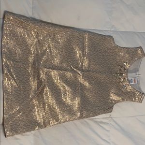 Gold shimmer dress